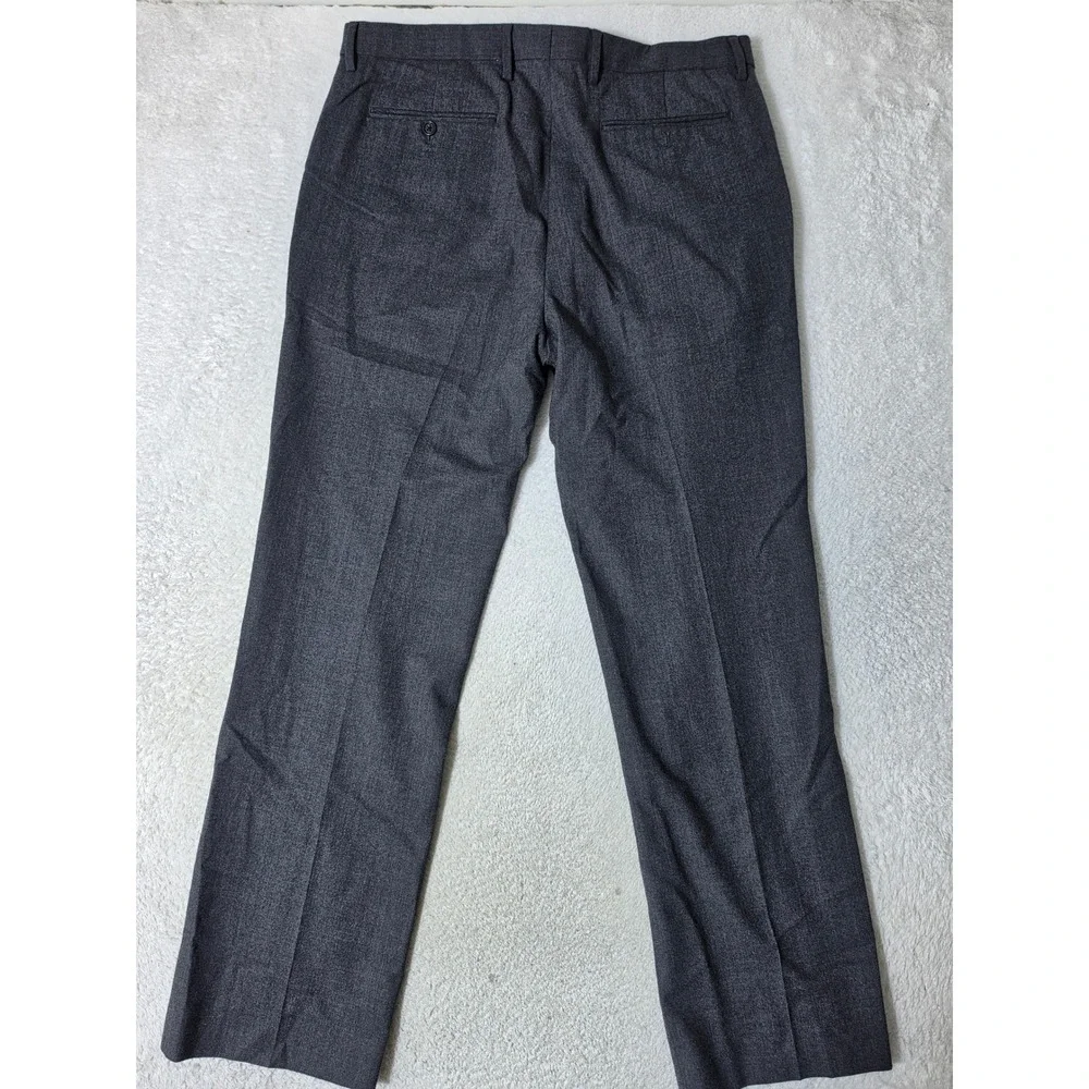 Banana Republic Dress Pants Mens 35/32 Grey Stretch Tailored Slim Fit Flannel